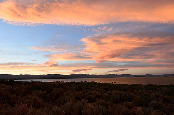 Pastel Sunset on Mono Lake